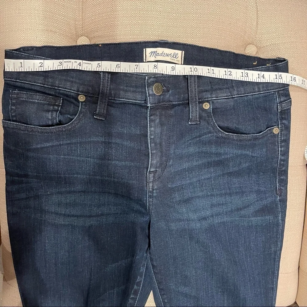 AD: Madewell Skinny Skinny Ankle Zip Jeans Dark wash Sz 30